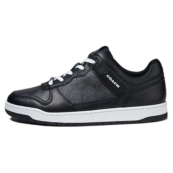 COACH Skateboard Shoes Men Low-Top Black