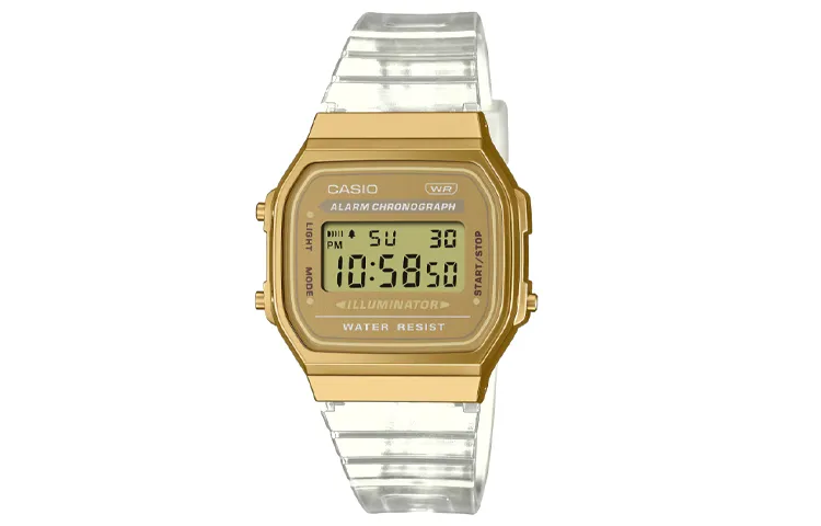 CASIO Men VINTAGE Series 36.3mm Yellow Watch A168XESG-9A