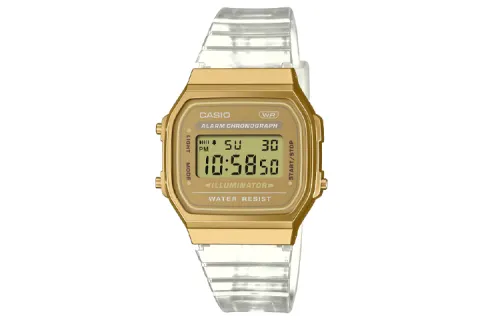 CASIO Men VINTAGE Series 36.3mm Yellow Watch A168XESG-9A