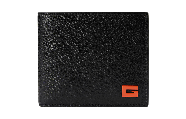 Мужской картхолдер Gucci G-Detail (черно-оранжевый)