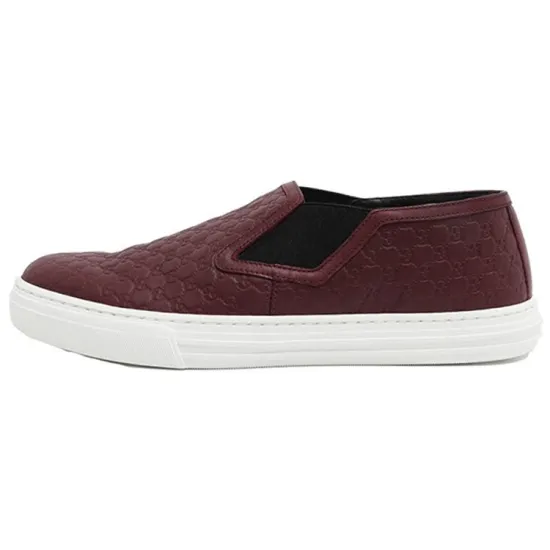 GUCCI Casual Shoes Men Low-Top Burgundy