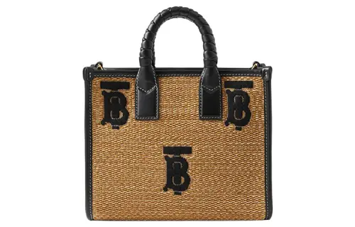 Burberry Mini Freya Tote Natural/Black
