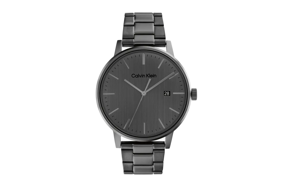 CALVIN KLEIN Wrist Watches Quartz Movement Steel Strap Gray Dial Men's Watches Box Available For Purchase