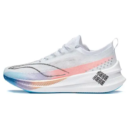 LiNing Feidian 3 Elite Durable Breathable Low-Top Running Shoes Unisex White Pink Blue