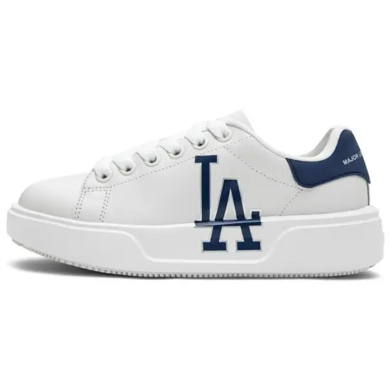 MLB Chunky Classic Low Top Skateboard Shoes Unisex White Blue