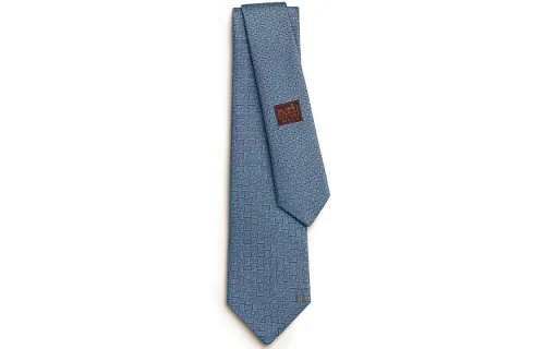HERMES Pinces H Ties Men's Blue
