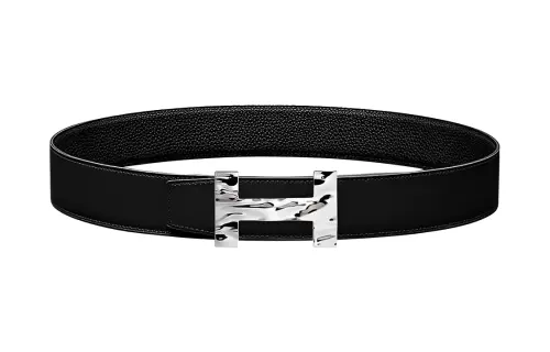 HERMES Cow Leather, Leather Belts Men's Width 3.8cm