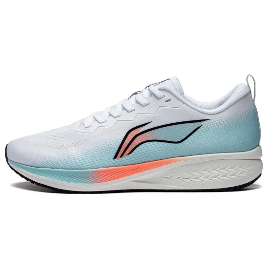 LiNing Red Hare 6 Anti Slip Wear Resistant Low Top Running Shoes Men's White Blue