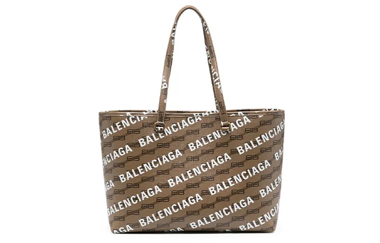 Balenciaga Canvas Tote Bag, Shopping Bag, Shoulder Bag, Handbag Medium Women's Brown
