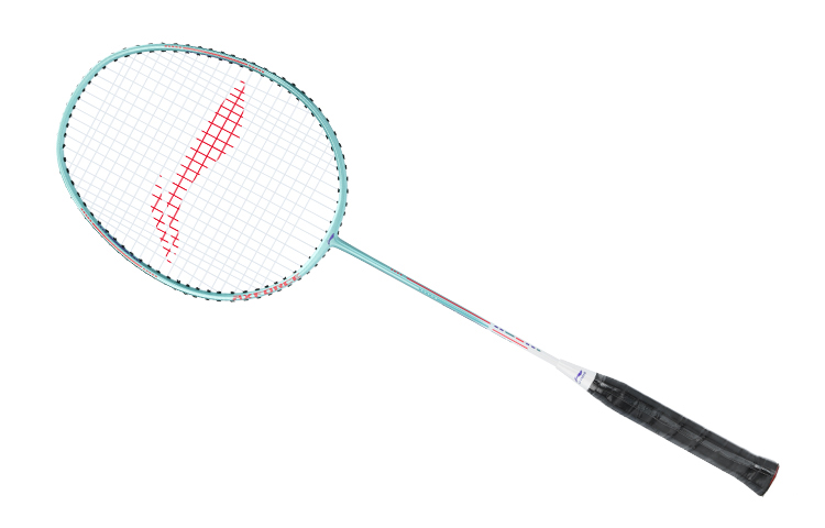 Li Ning Aluminum Alloy Badminton Rackets Entry level 665mm Unisex Single Racket Cyan