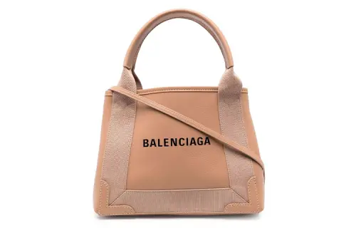 Balenciaga Navy Calfskin Shoulder Bag, Crossbody Bag, Handbag Extra Small Women's Blush Beige
