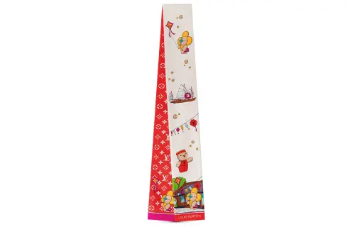 LOUIS VUITTON Mulberry Silk Scarves Women's