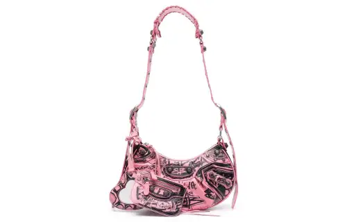 Balenciaga Le Cagole Calfskin Biker Bag, Dumpling Bag, Shoulder Bag, Crossbody Bag Extra Small Women's