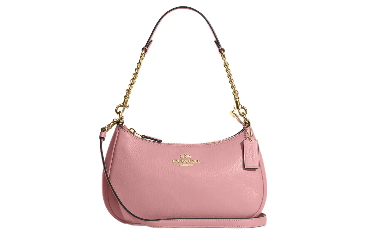 COACH Women's Teri 25 Zip Shoulder Bag Pink