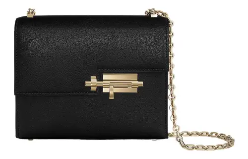 HERMES Verrou Chamkila Rare Goat Skin Pin Chain Bag, Verrou Bag, Shoulder Bag, Crossbody Bag Mini Women's Noir Black