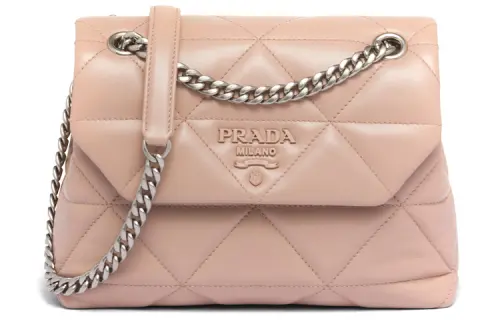 PRADA Spectrum Nappa Leather Crossbody Bag, Shoulder Bag Women's Light Pink