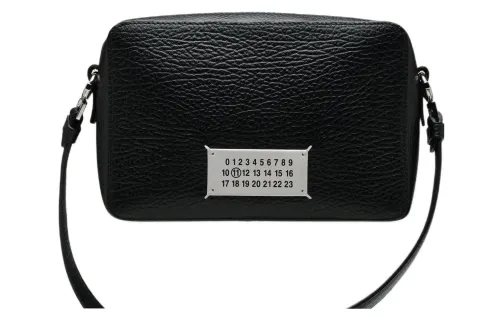 Maison Margiela 5AC Leather Camera Bag, Shoulder Bag, Crossbody Bag Medium Women's Black