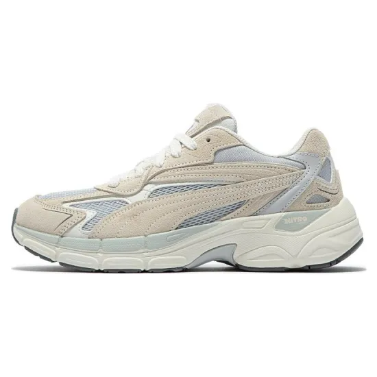 PUMA Teveris Nitro Harbor Mist Vapor Lifestyle Shoes Unisex Low-top Gray/Brown