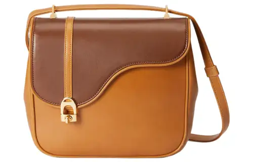 GUCCI Leather Saddle Bag, Crossbody Bag, Shoulder Bag Women's