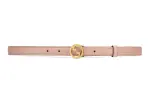 GUCCI Blondie Leather Belts Women's Pink Width 2cm