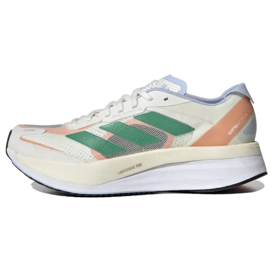 adidas Women's Adizero Boston 11 'White Tint Court Green'