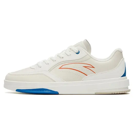 ANTA Life Collection Skateboard Shoes Men Low-Top White Blue