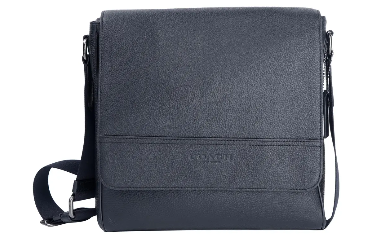 COACH Houston Leather Crossbody Bags Large Men's Black