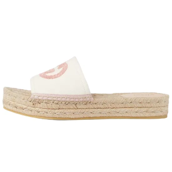 GUCCI Women's Espadrille Slide 'Interlocking G - White Shell' Women's