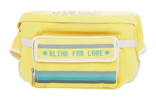 GUCCI Nylon One Shoulder Crossbody Fanny Pack Men's Yellow