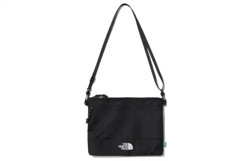 THE NORTH FACE 1.3L Portable Crossbody One Shoulder Outdoor Bag Recycled Nylon Black Unisex