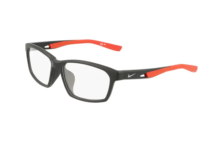 Nike Square Eyeglass Frames Unisex Black