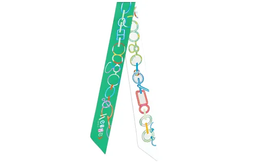Hermès Pre Owned 2020sDo Re Boucles Silk Scarf