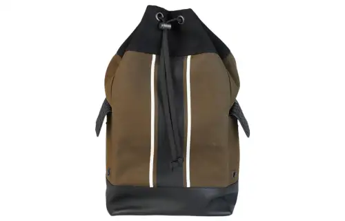 Bottega Veneta Polyester Backpack Men's Blue/Brown