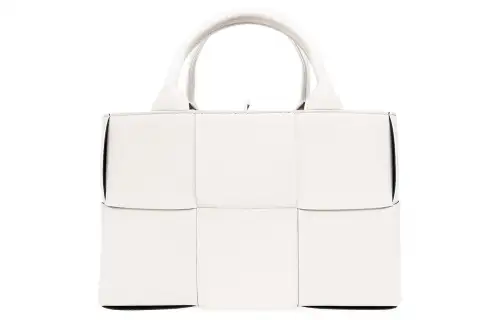 Bottega Veneta ARCO Lambskin Tote Bag, Shopping Bag, Shoulder Bag, Crossbody Bag, Handbag Mini Women's White