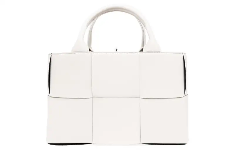 Bottega Veneta ARCO Lambskin Tote Bag, Shopping Bag, Shoulder Bag, Crossbody Bag, Handbag Mini Women's White