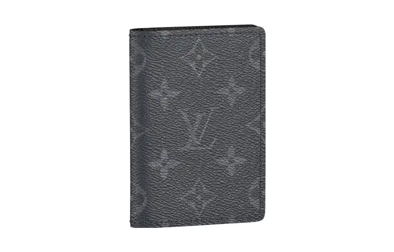 LOUIS VUITTON Coated Canvas Wallet Men's Gray
