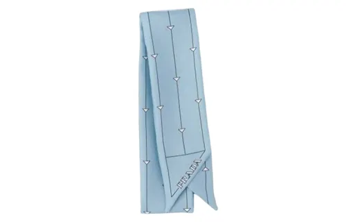 PRADA Knit Scarves Women's Blue