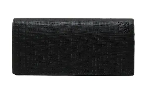 LOEWE Calfskin Wallet Women's Black