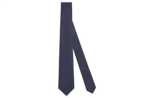 GUCCI Silk Ties Men's Dark Blue