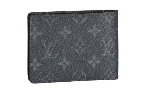 LOUIS VUITTON Multiple Coated Canvas Wallet Men's Gray