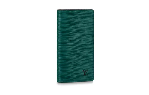 LOUIS VUITTON Brazza Epi Leather Wallet Men's Dark Green
