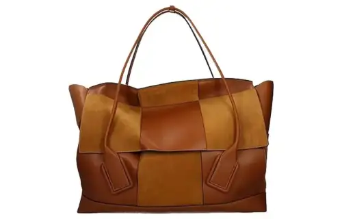 Bottega Veneta ARCO Woven Calfskin Tote Bag, Shopping Bag, Shoulder Bag, Handbag Large Women's Brown