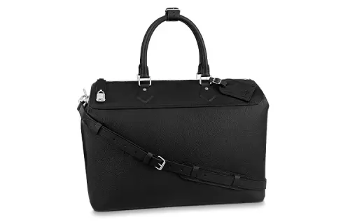 LOUIS VUITTON Greenwich Taurillon Leather Shoulder Bag, Crossbody Bag, Handbag Men's Black
