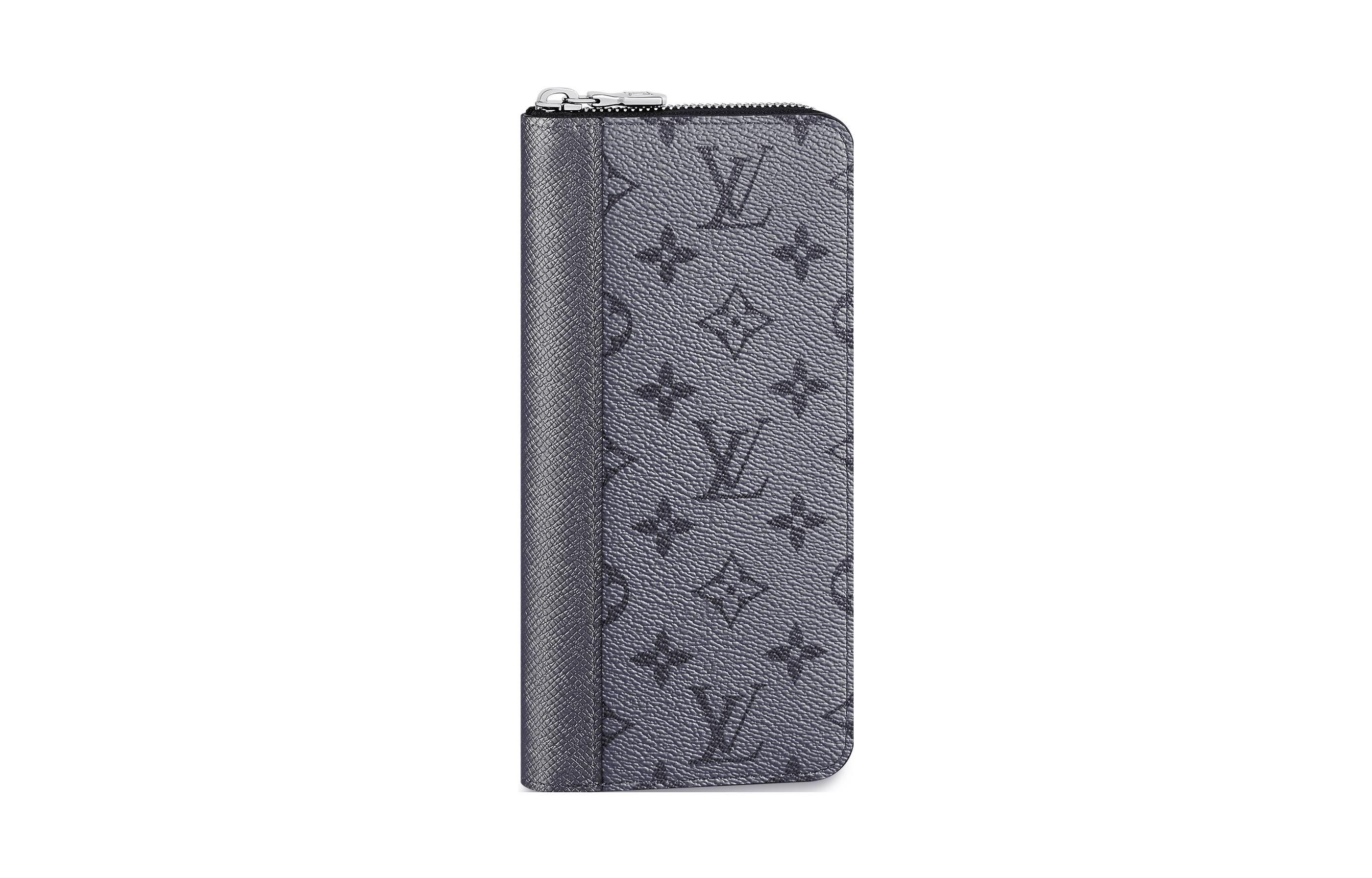LOUIS VUITTON Zippy Wallet Vertical Gunmetal Gray