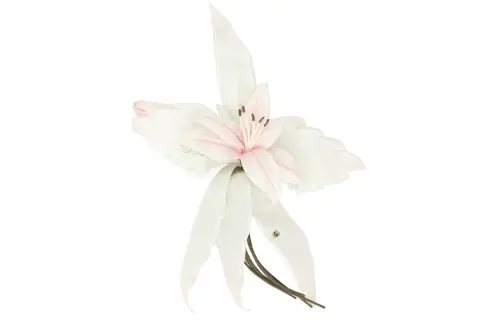 GUCCI Metal Fabric Ties Women's White