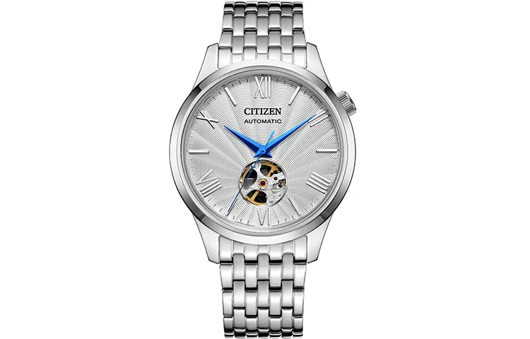 CITIZEN Mechanical Movement Stainless Steel Strap Watch Unisex White Dial