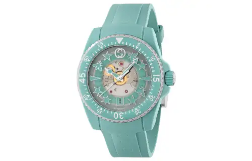 GUCCI Wrist Watches Automatic Mechanical Movement PC Plastic Strap 44mm Green Dial Women's Watch