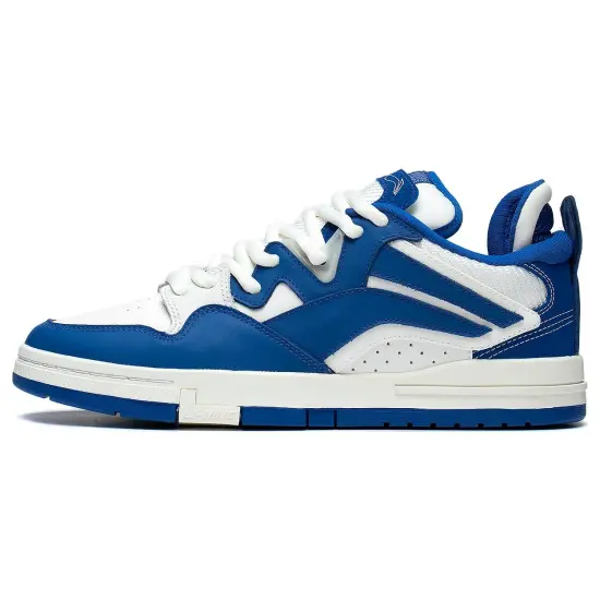LINING Wei Wu PRO Skateboard Shoes Men Low-Top White Blue