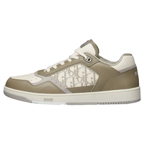 DIOR B27 Low-Top Khaki Cream Calfskin