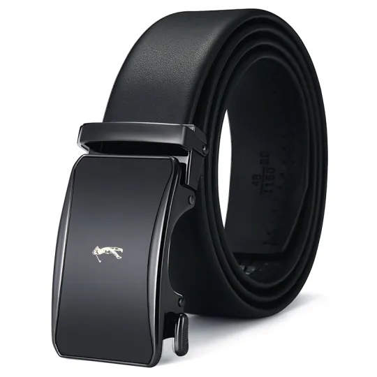 GOLF Top Grain Cow Leather Genuine Leather Belt Men's Width 3.5cm